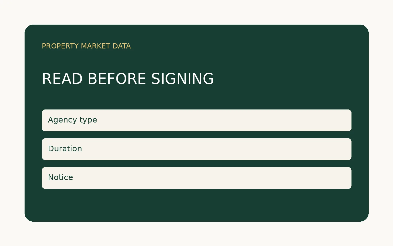 Editorial illustration introducing what to check before signing an estate agency agreement